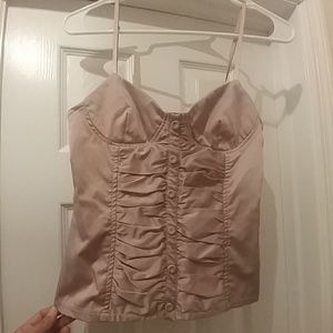 ❄SALE❄Zara blush/rose gold pink bustier top
